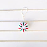 Peppermint Holiday Eco Wool Ornament