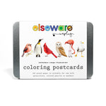 Coloring Postcards: Bird Designs