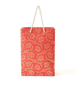 Recycled Paper Gift Bags - Holiday Colors