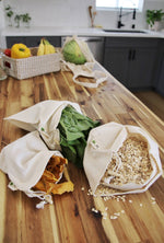 Cotton Muslin Bulk Shopping Bags – 3-Pack (Organic Cotton)