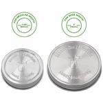 Stainless Steel Storage Lids w/ Silicone Seals for Mason Jars