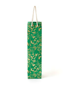 Recycled Paper Wine Gift Bag - Holiday Designs