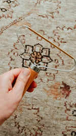 Beechwood & Copper Lint Remover