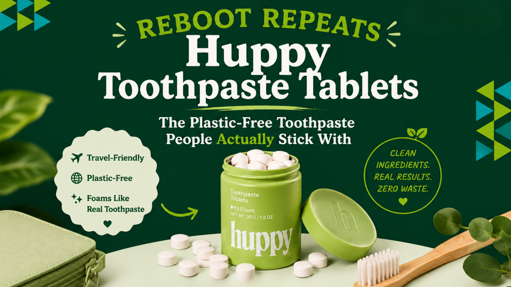 Huppy Toothpaste Tablets Review: The Travel-Friendly, Plastic-Free Toothpaste That Actually Works