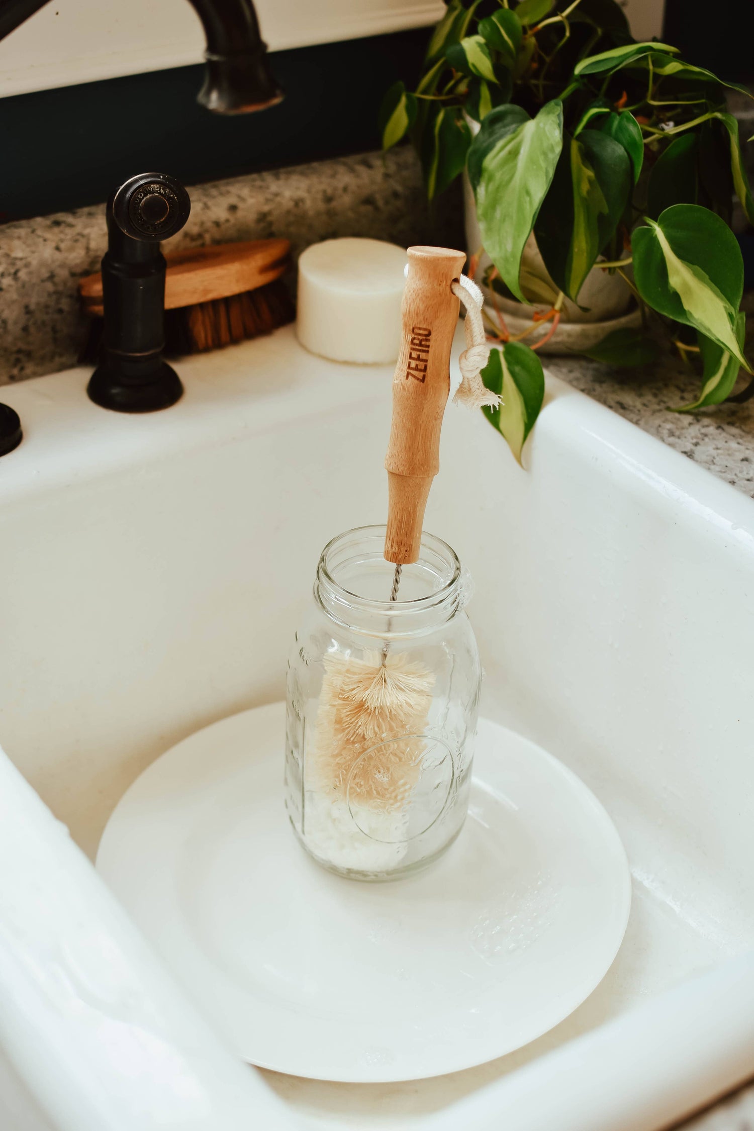 Soft Bottle Brush – Cotton Tip, Bamboo Handle