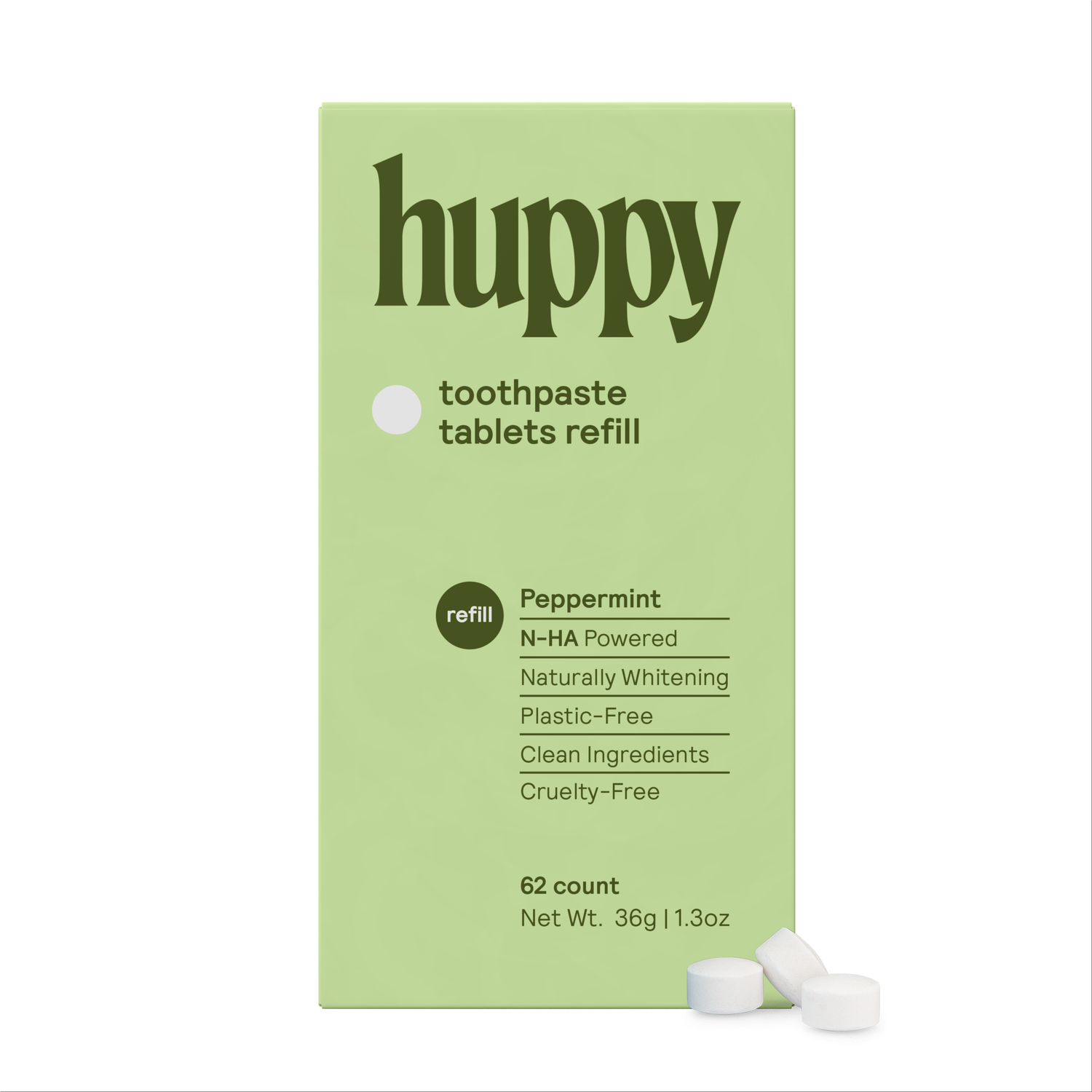 Huppy Toothpaste Tablets - Refill Packs