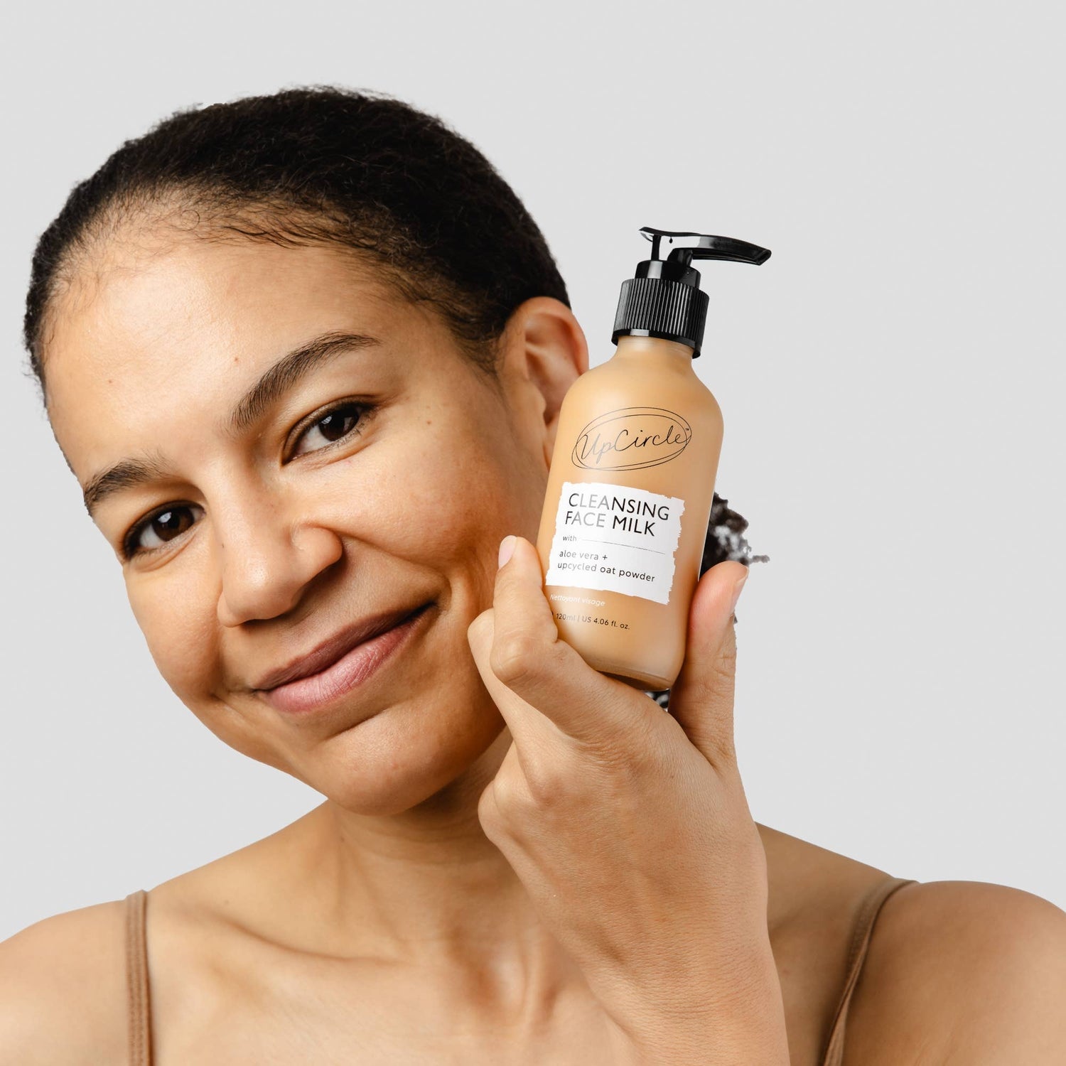 Cleansing Face Milk with Aloe Vera + Upcycled Oat Powder