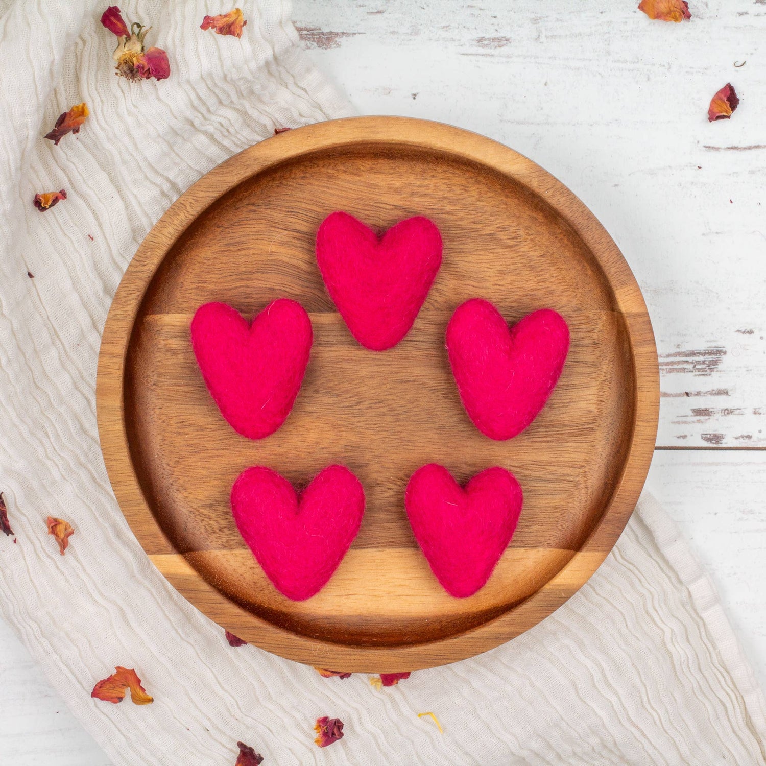 Wool Felt Hearts Eco Fresheners