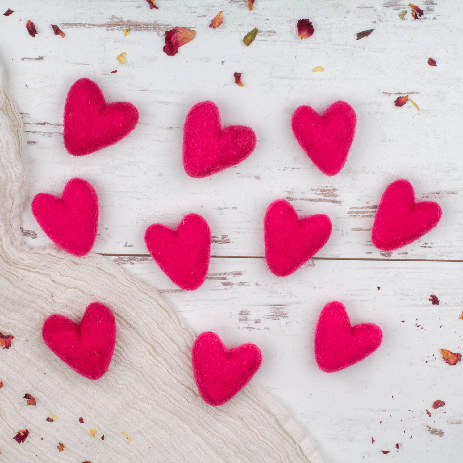 Wool Felt Hearts Eco Fresheners