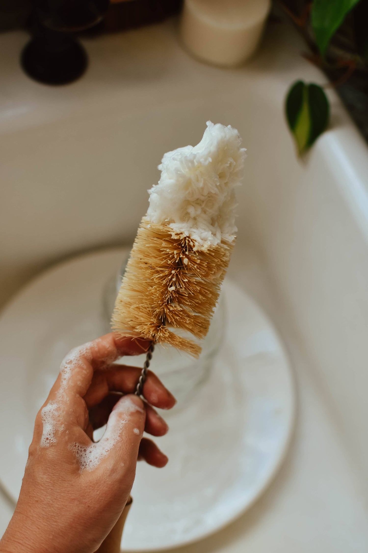 Soft Bottle Brush – Cotton Tip, Bamboo Handle
