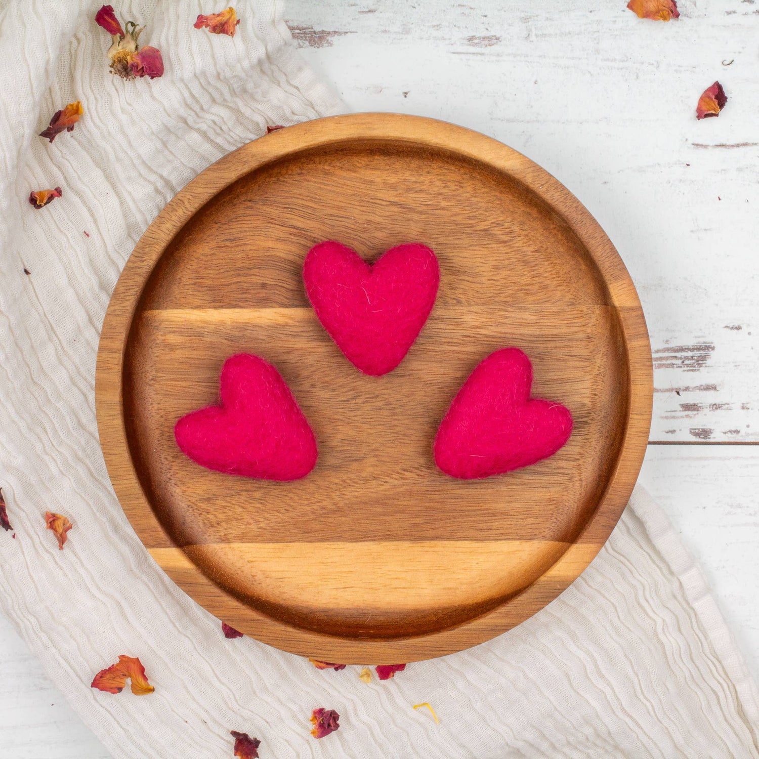 Wool Felt Hearts Eco Fresheners
