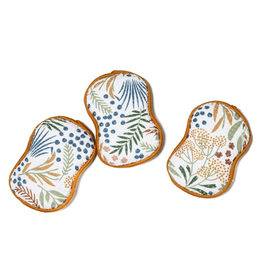 RE:Usable Sponge Set (3-Pack) - Multi Leaf in Gold