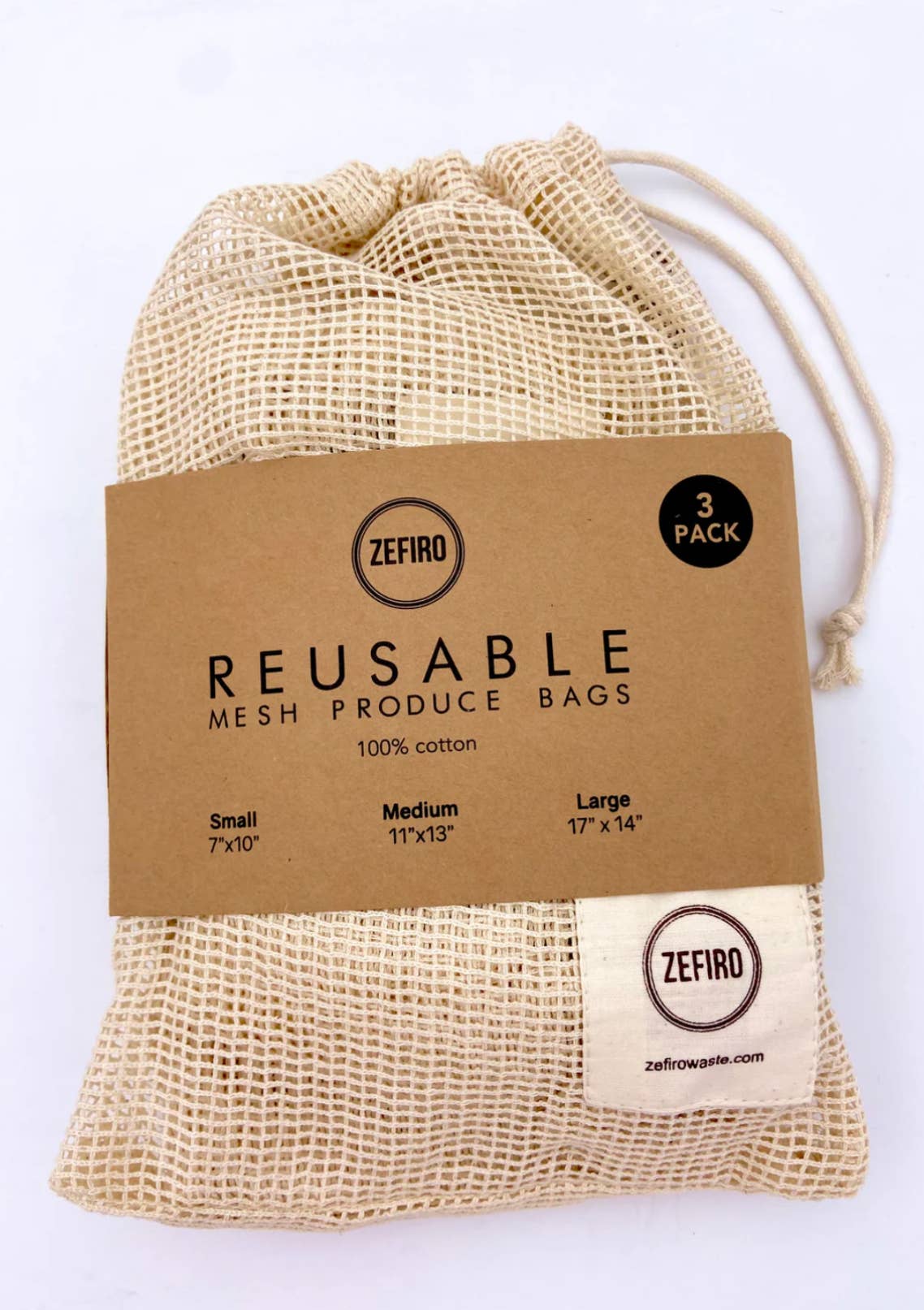 Mesh Produce Bags - Set of 3
