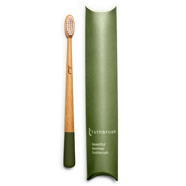 Truthbrush Adult Bamboo Toothbrush | Soft or Medium Plant-Based Bristles