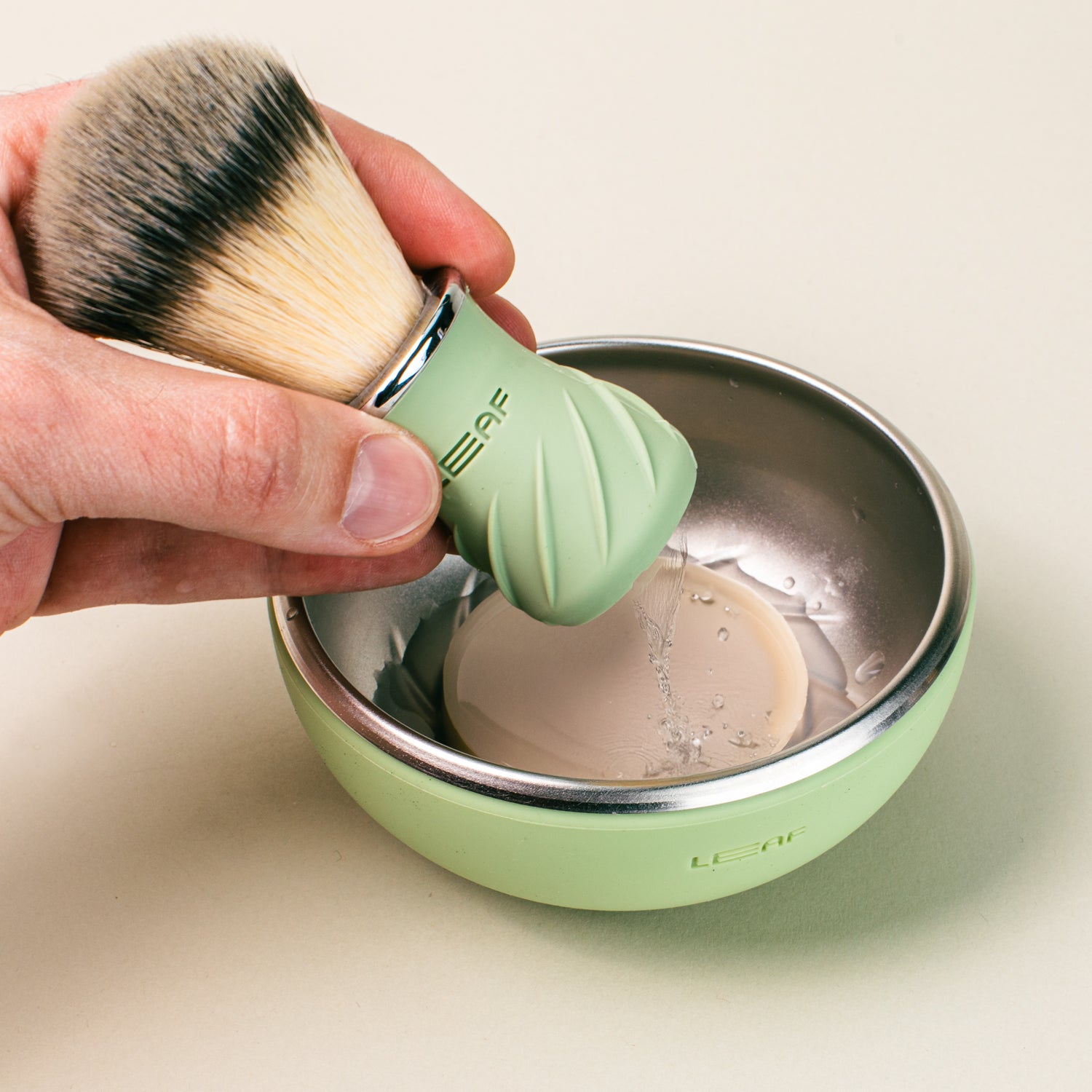 Leaf Shave Bowl & Brush Set