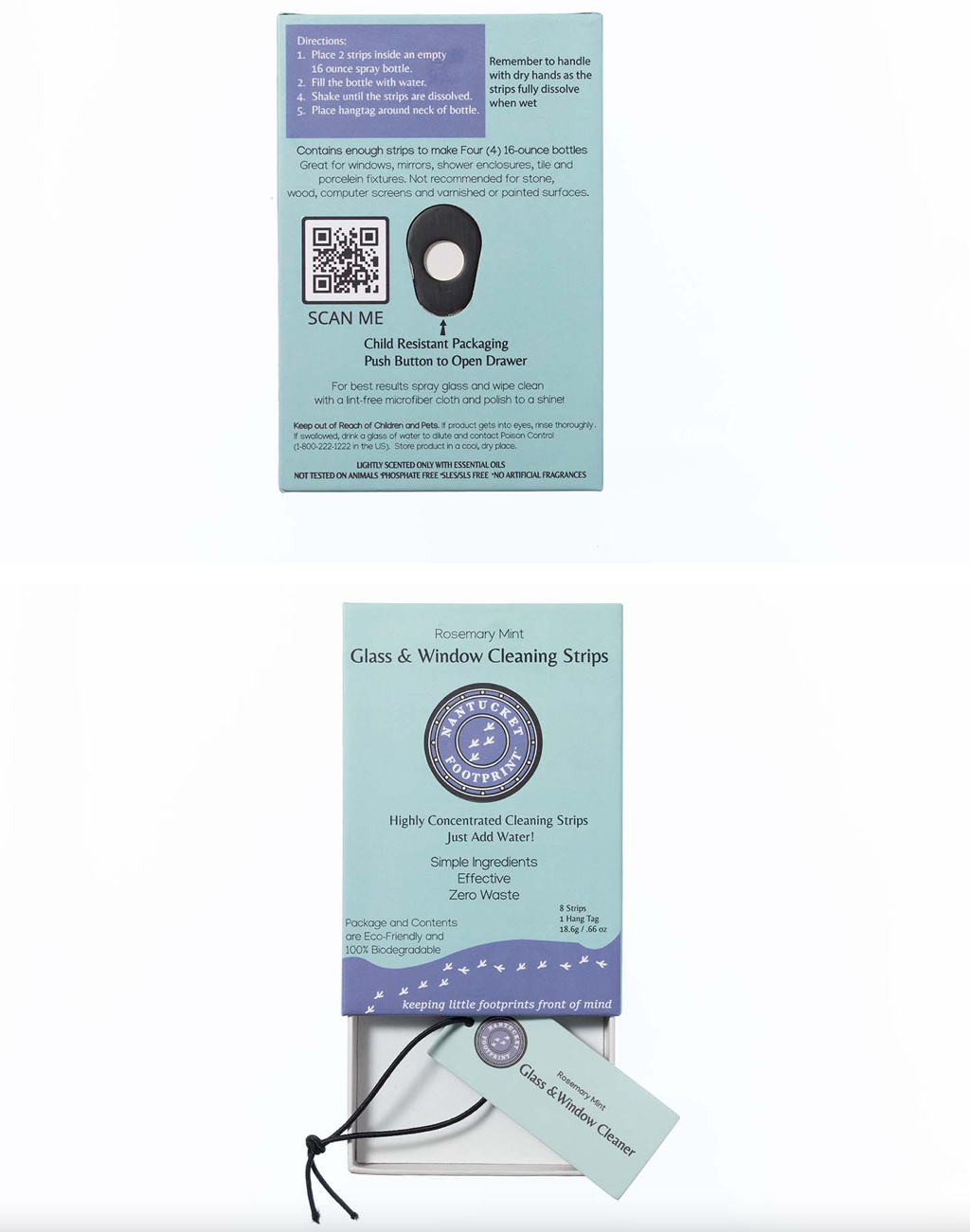 Nantucket Footprint Glass & Window Cleaning Strips - Thumbnail 4