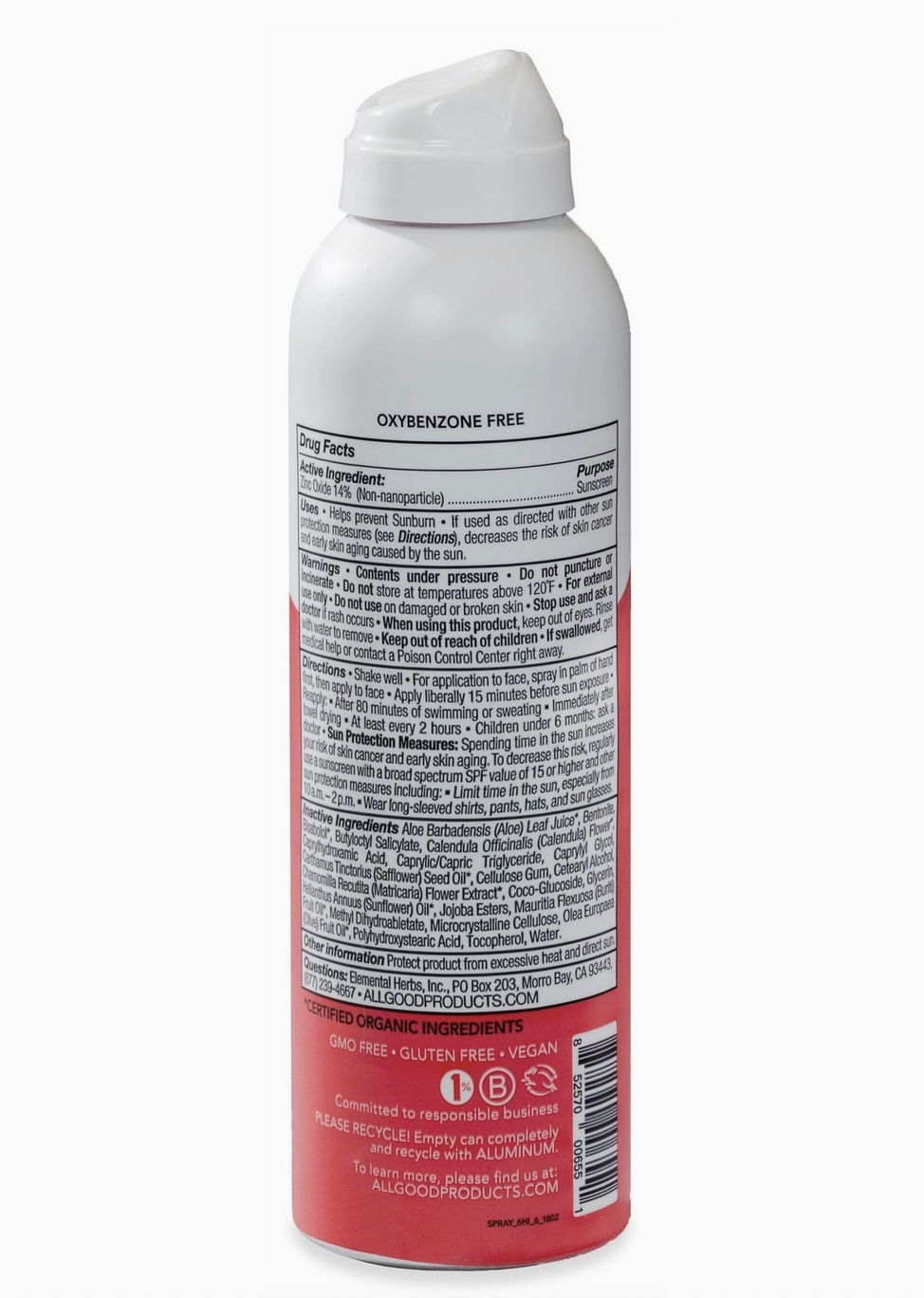 Baby & Kid's Mineral Sunscreen Spray Spf 30