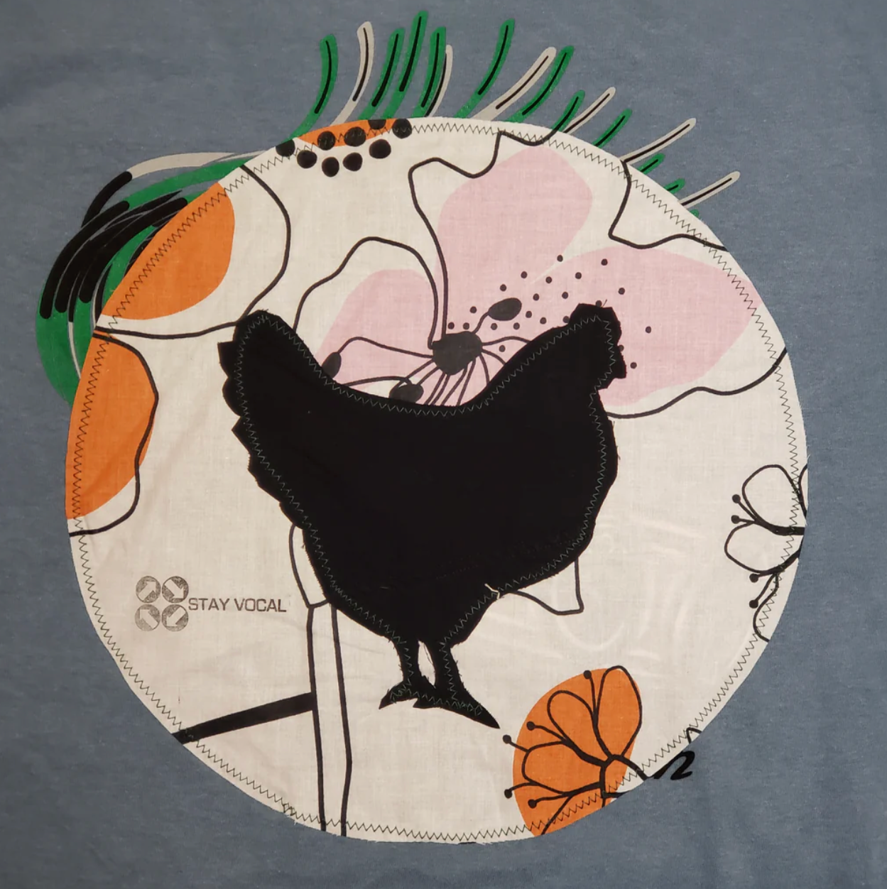 Stay Vocal T-Shirt - Animal Silhouette Patch