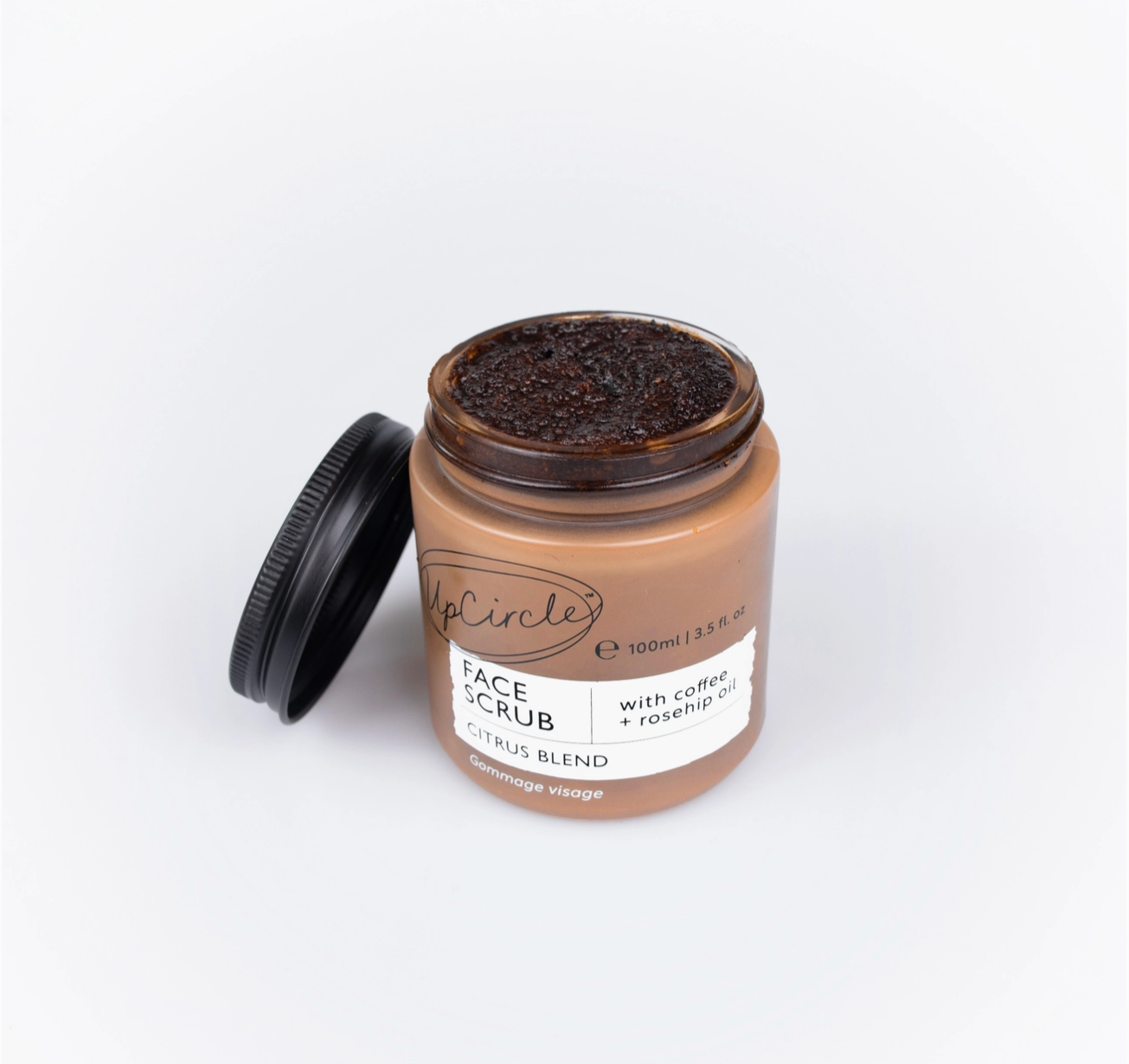 Zero Waste Vegan Face Scrub with Coffee + Rosehip [Citrus Blend] Exfoliator