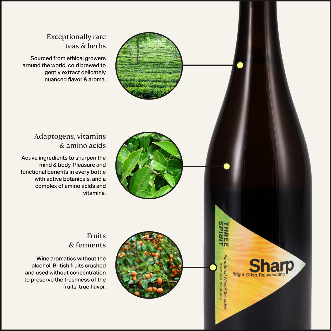 Three Spirit - Blurred Vines: Sharp (Non-Alcoholic Wine Alternative)