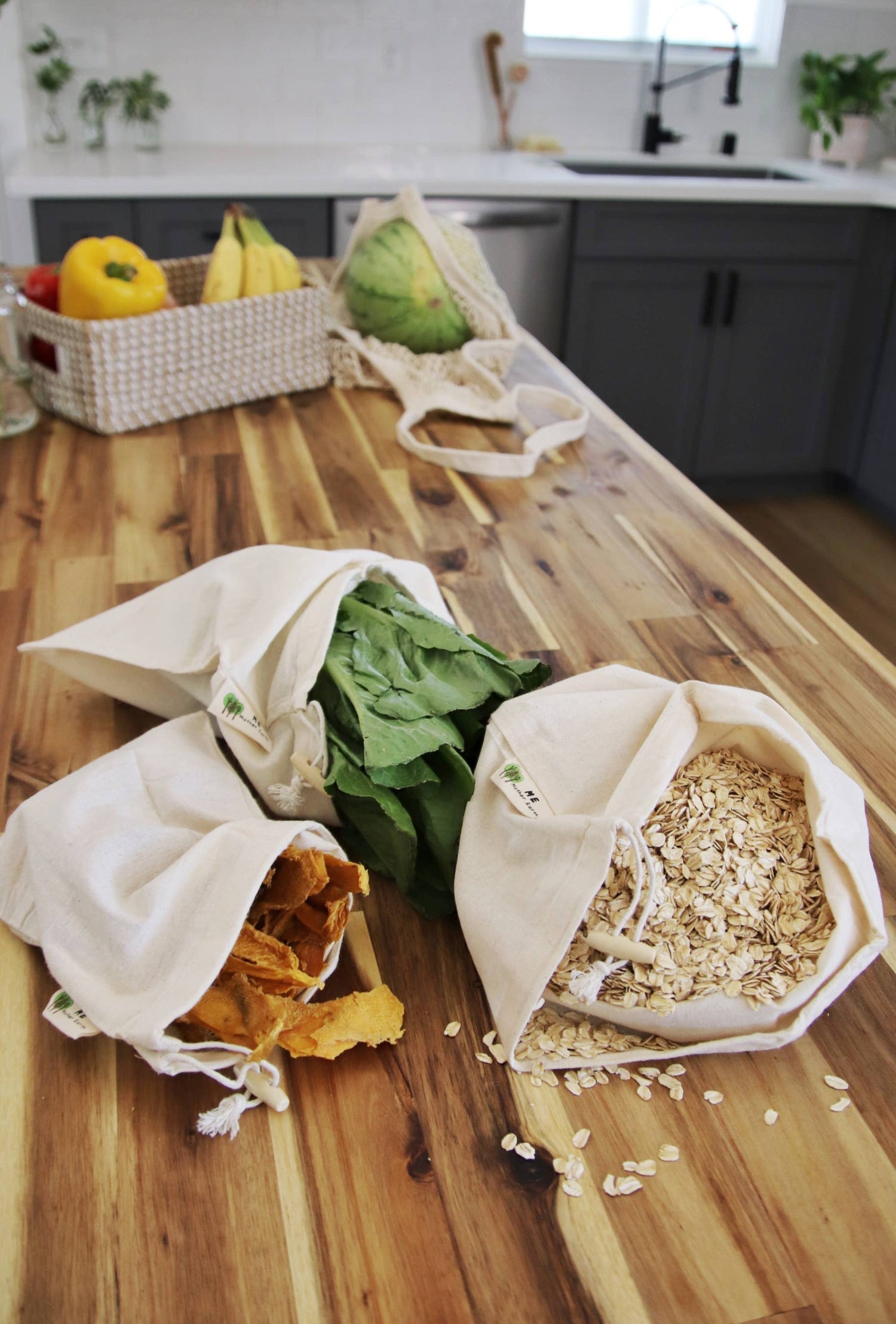 Cotton Muslin Bulk Shopping Bags – 3-Pack (Organic Cotton)