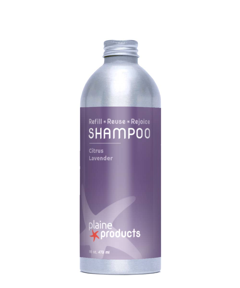 Refillable Shampoo - 16 oz | Aluminum Bottle, Zero Plastic