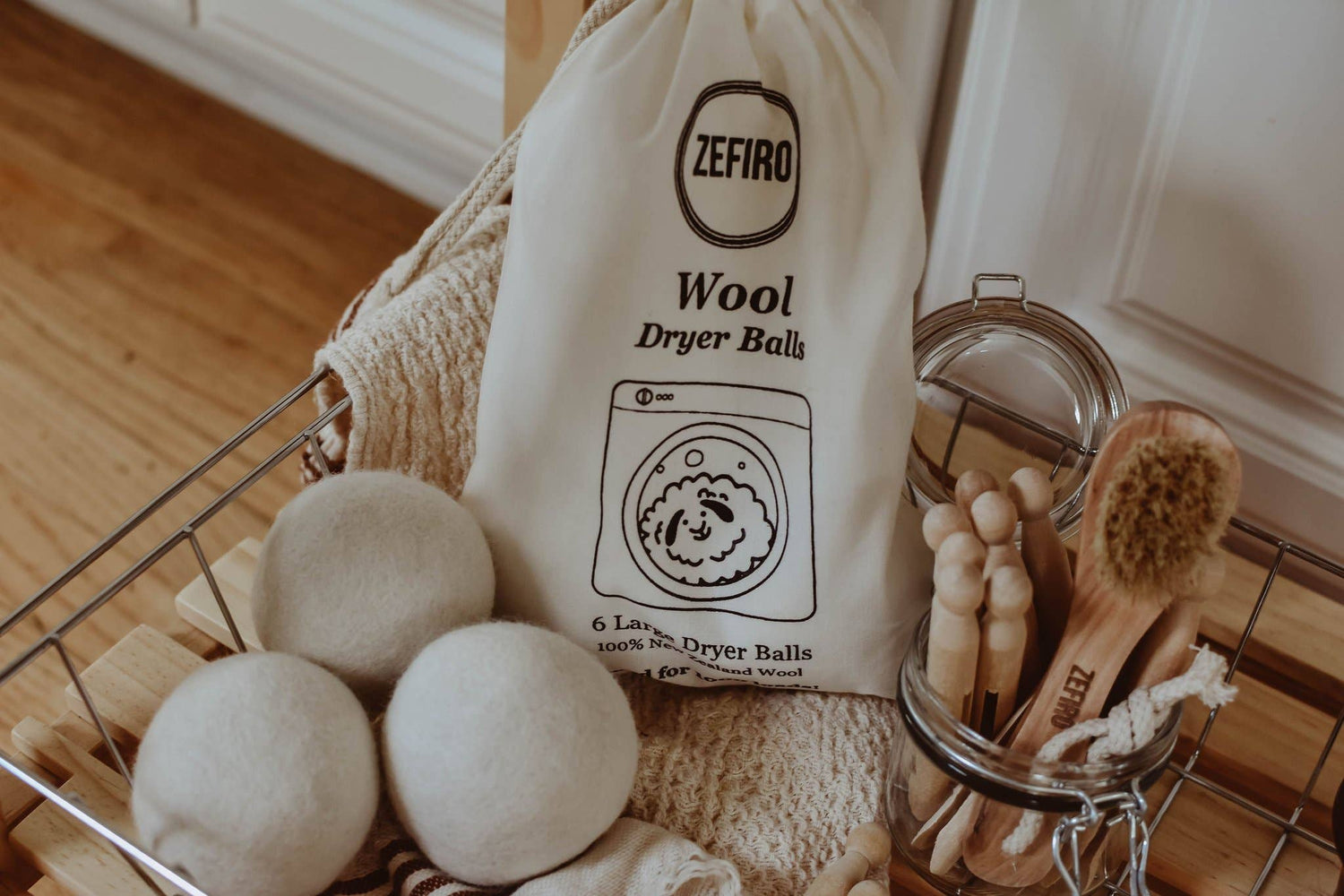 Wool Dryer Balls – Set of 6 (X-Large)